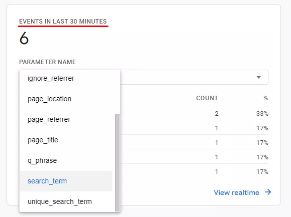 Site Search Tracking - проследяване на вътрешната търсачка с Google Analytics 4 - изображение 22