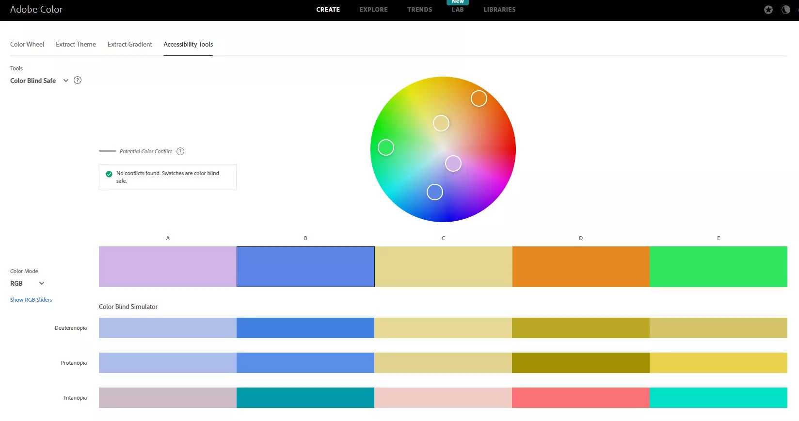 adobe color colour blindness checker