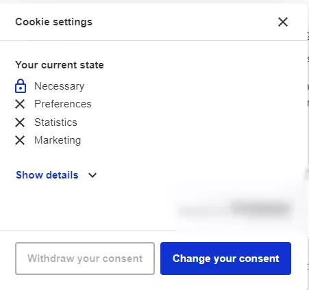 deny cookies