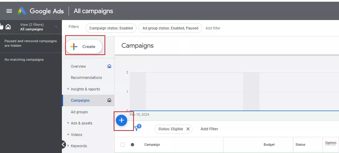 Как да настроите кампания за Demand Gen? Създайте нова кампания в Google ads. Щракнете върху един от бутоните &ndash; &bdquo;Създай&rdquo; или &bdquo;+&rdquo; и изберете &bdquo;Нова кампания&rdquo;.