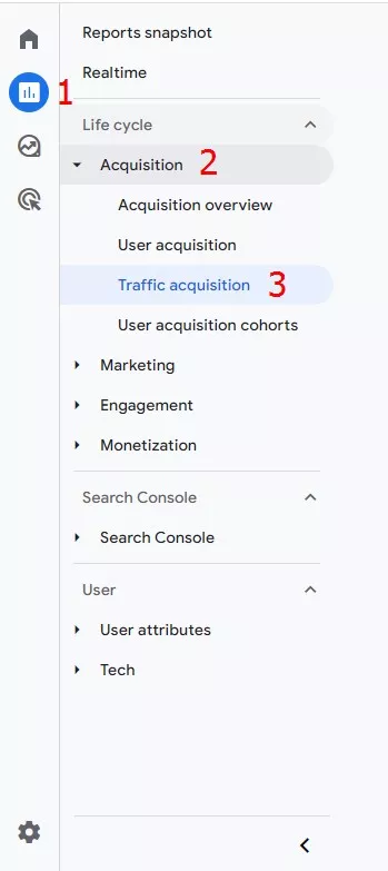 Използване на Acquisition Reports