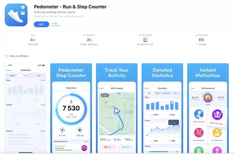 Pedometer – Run & Step Counter