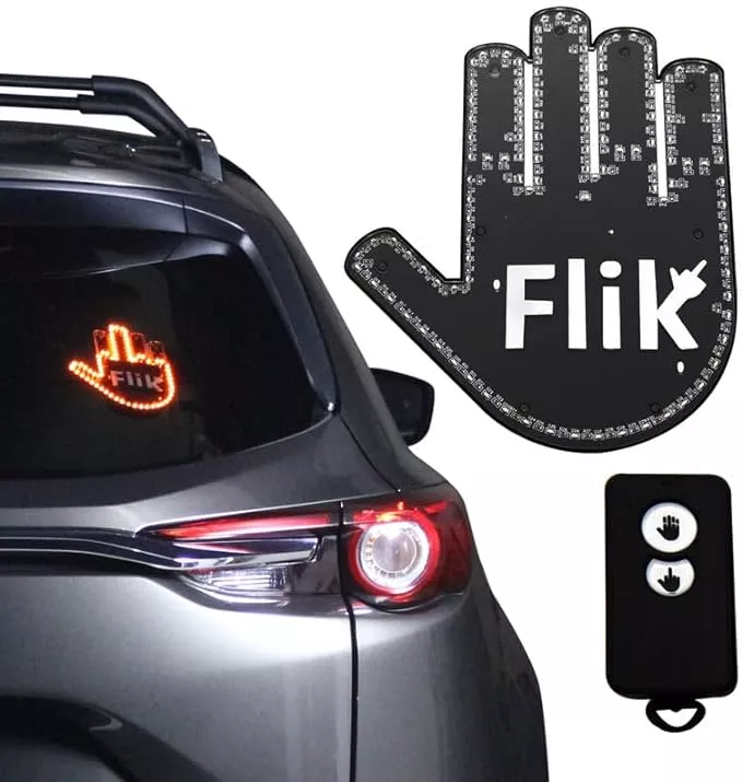 FLIK Original Middle Finger Light - Give The Bird & Wave to Drivers