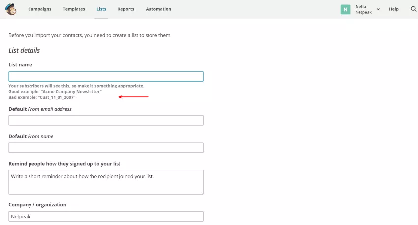 Как да направим email кампания в MailChimp - изображение 3