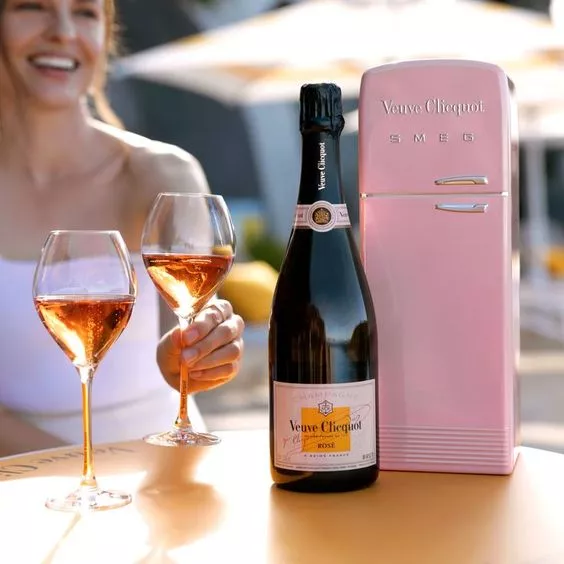 veuve clicquot mini fridge