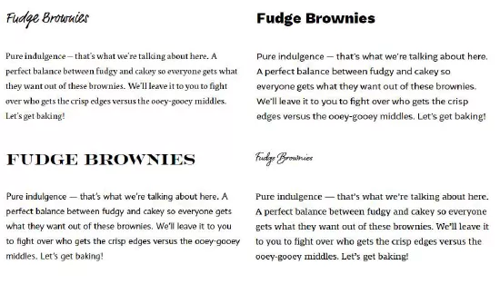 font pairing example