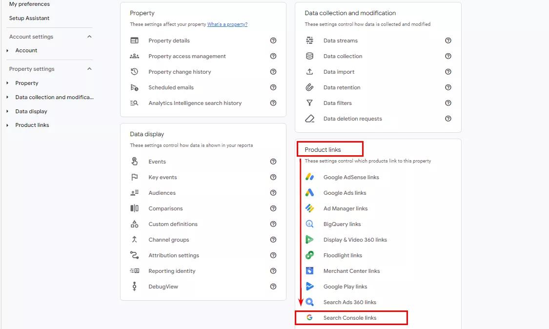 Как да свържете Google Analytics 4 с Google Search Console? - изображение 3