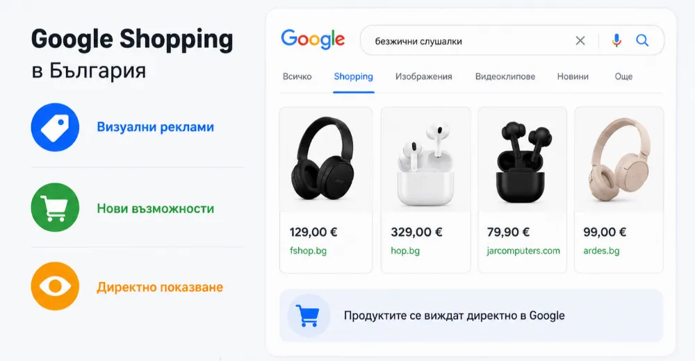 Google Shopping идва в България: какво означава това за онлайн магазините и как да се подготвите още днес
