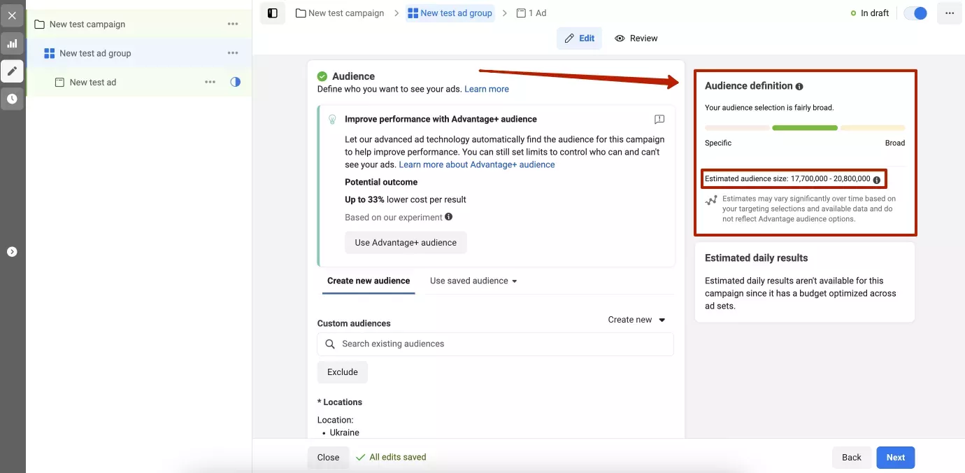 Опции за Facebook Ads таргетиране