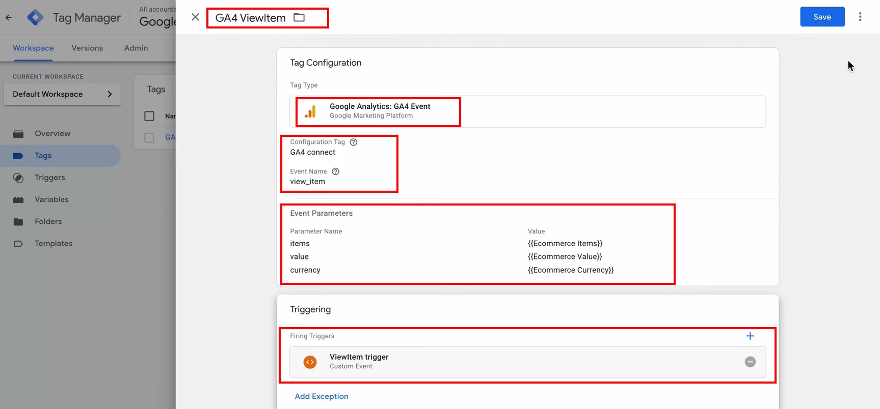 Ръководство: модерен подход за създаване на електронна търговия в Google Analytics 4 чрез Google Tag Manager - изображение 14