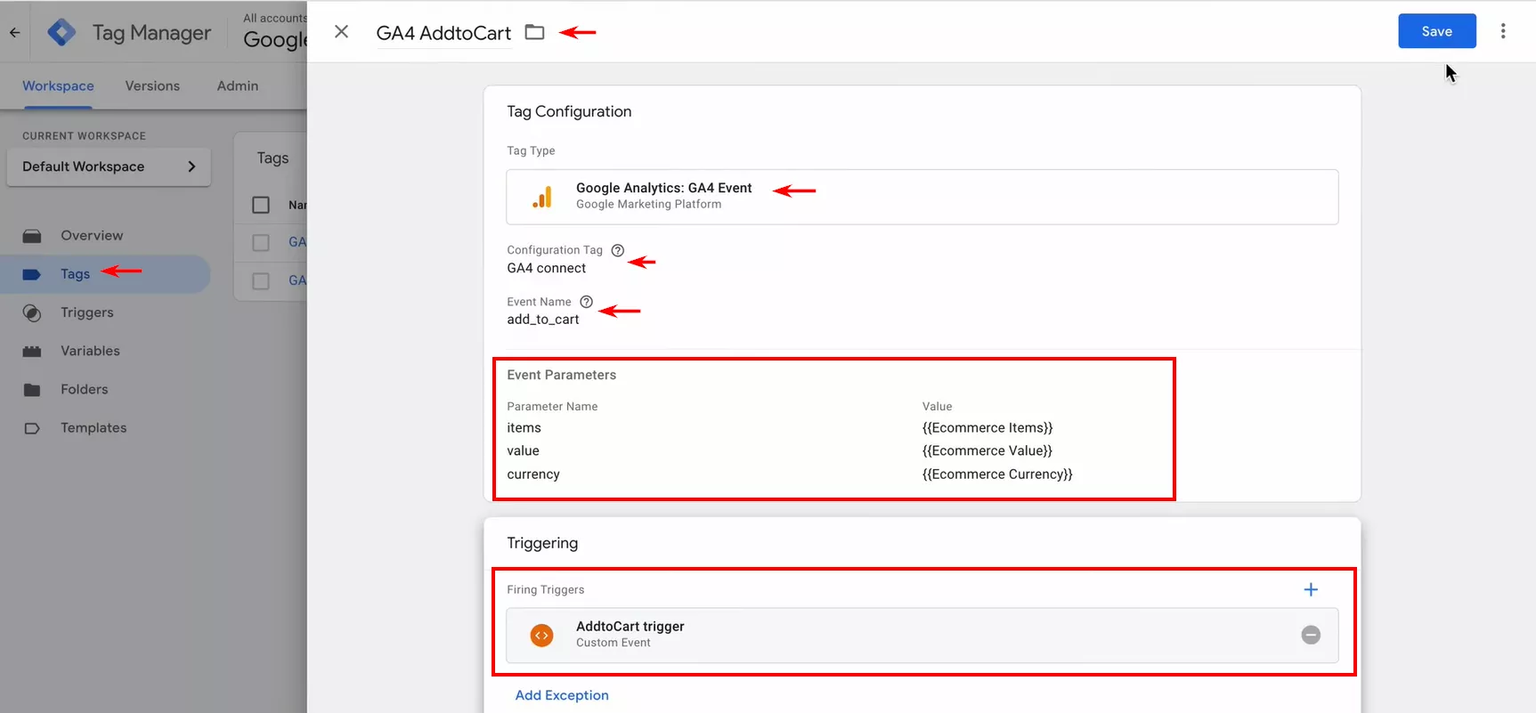 Ръководство: модерен подход за създаване на електронна търговия в Google Analytics 4 чрез Google Tag Manager - изображение 22
