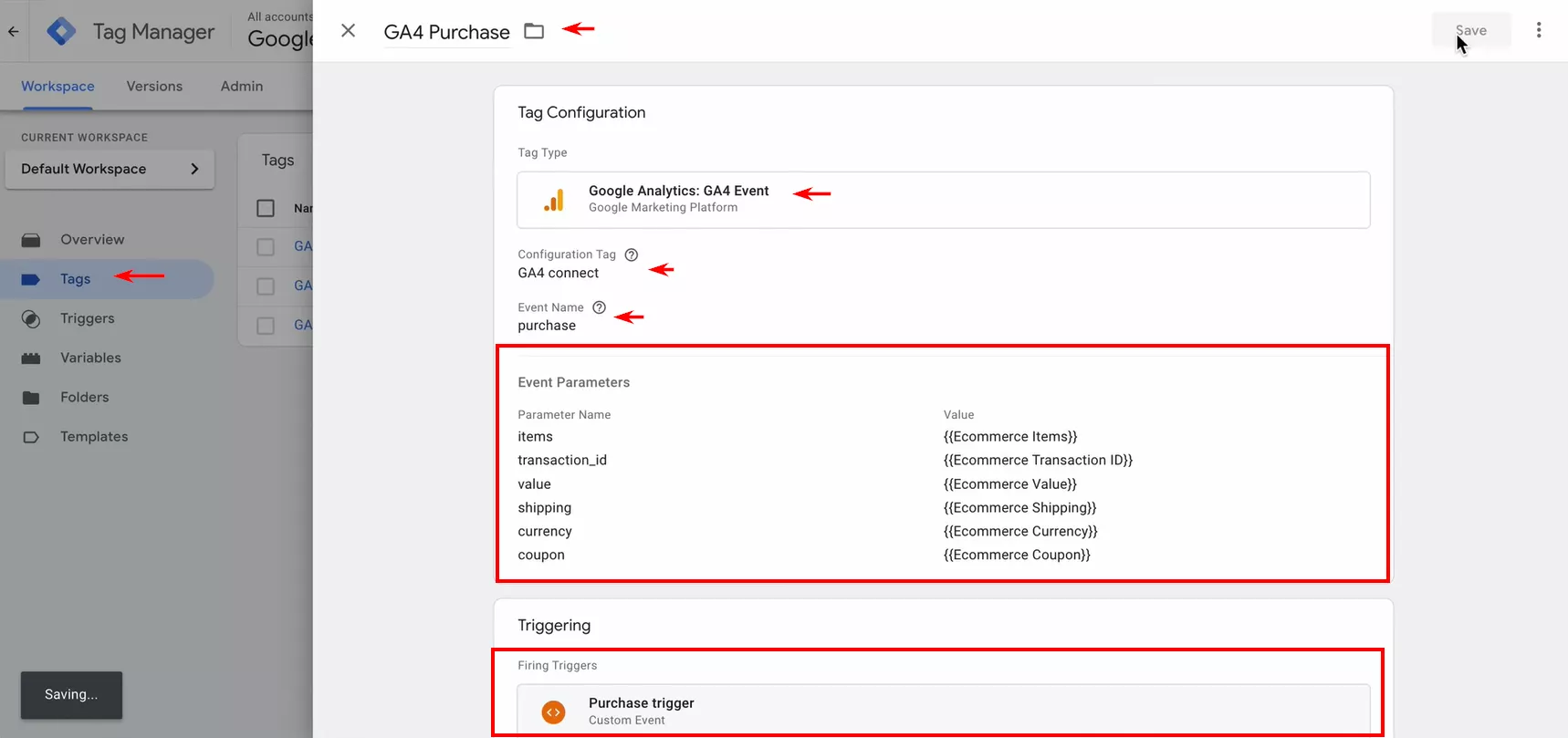 Ръководство: модерен подход за създаване на електронна търговия в Google Analytics 4 чрез Google Tag Manager - изображение 32