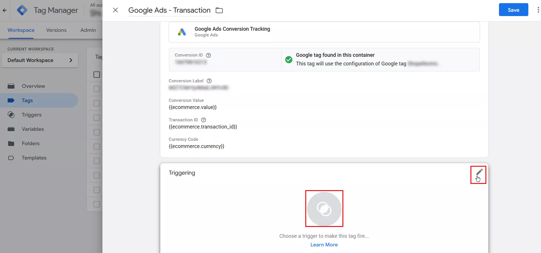 Как да настроите таг за конверсии в Google Ads чрез Google Tag Manager - изображение 32