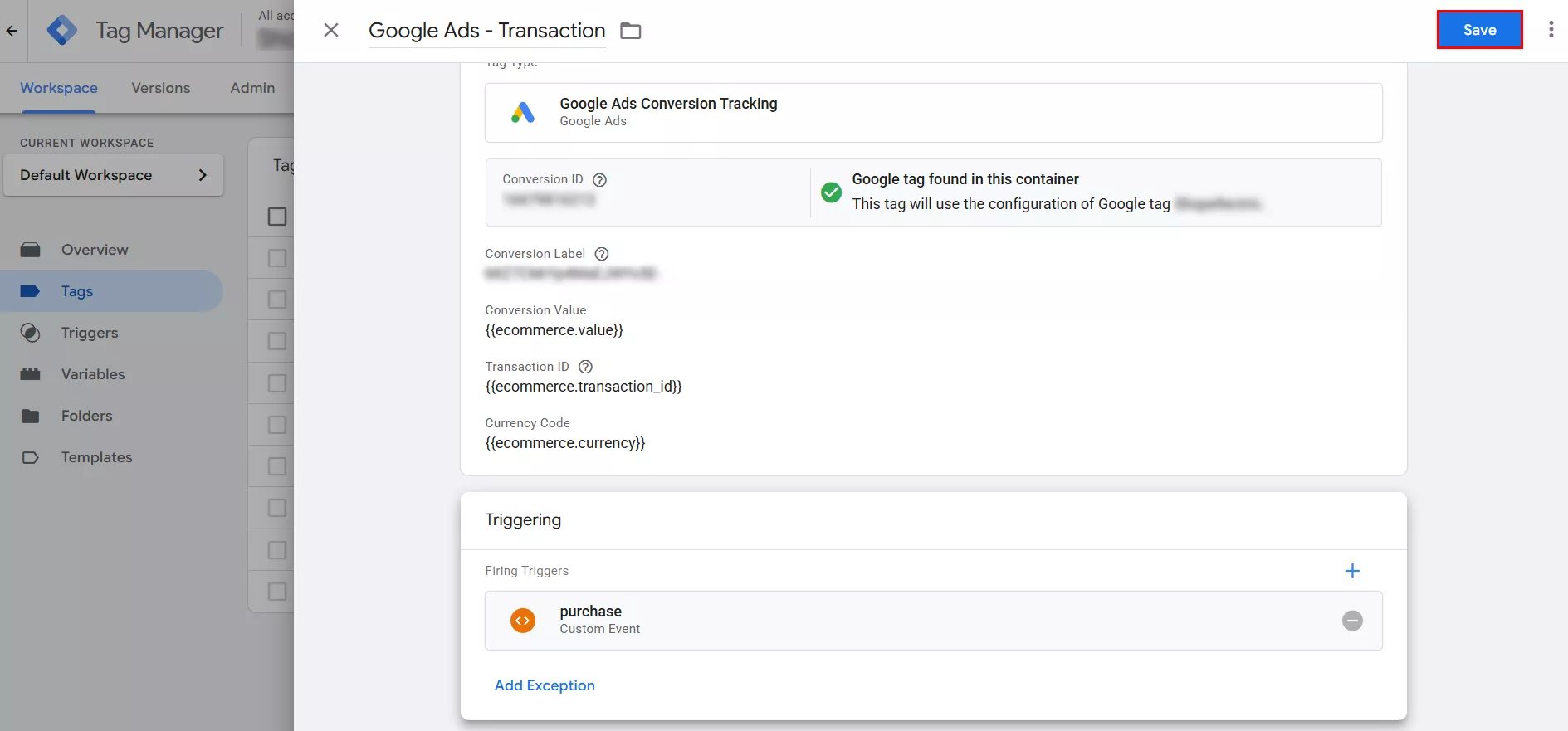 Как да настроите таг за конверсии в Google Ads чрез Google Tag Manager - изображение 34